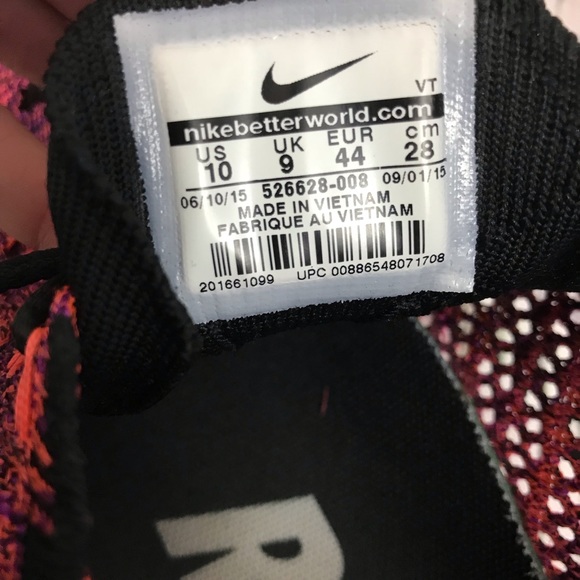 Nike Flyknit Racer Açaí Berry Running Men’s 10 - Picture 8 of 8